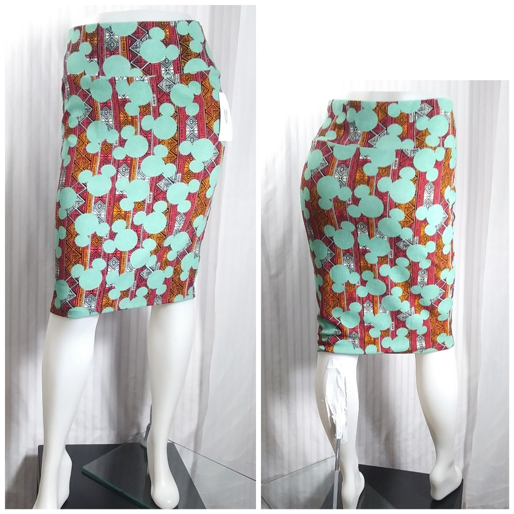 LULAROE Mickey Mouse Stretchy Skirt NWT Sz M
